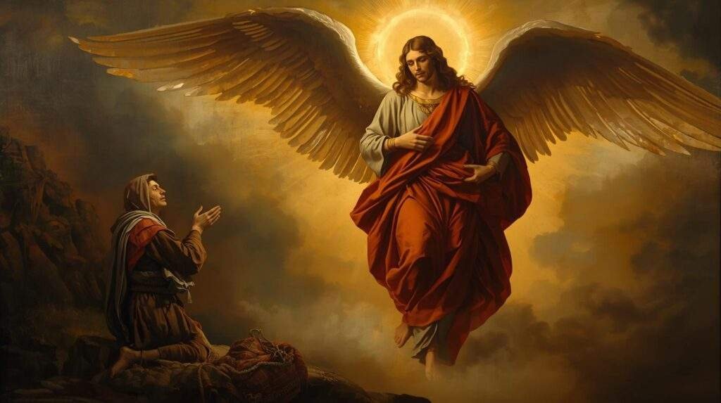 prier devant un ange