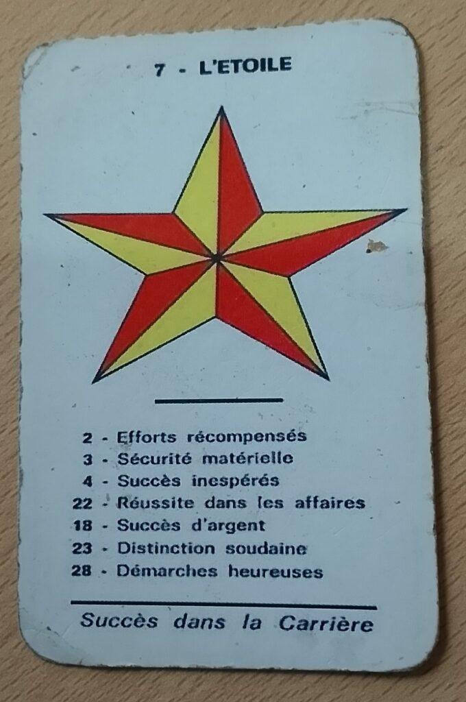 L'étoile dans l'oracle spirite de Mariana