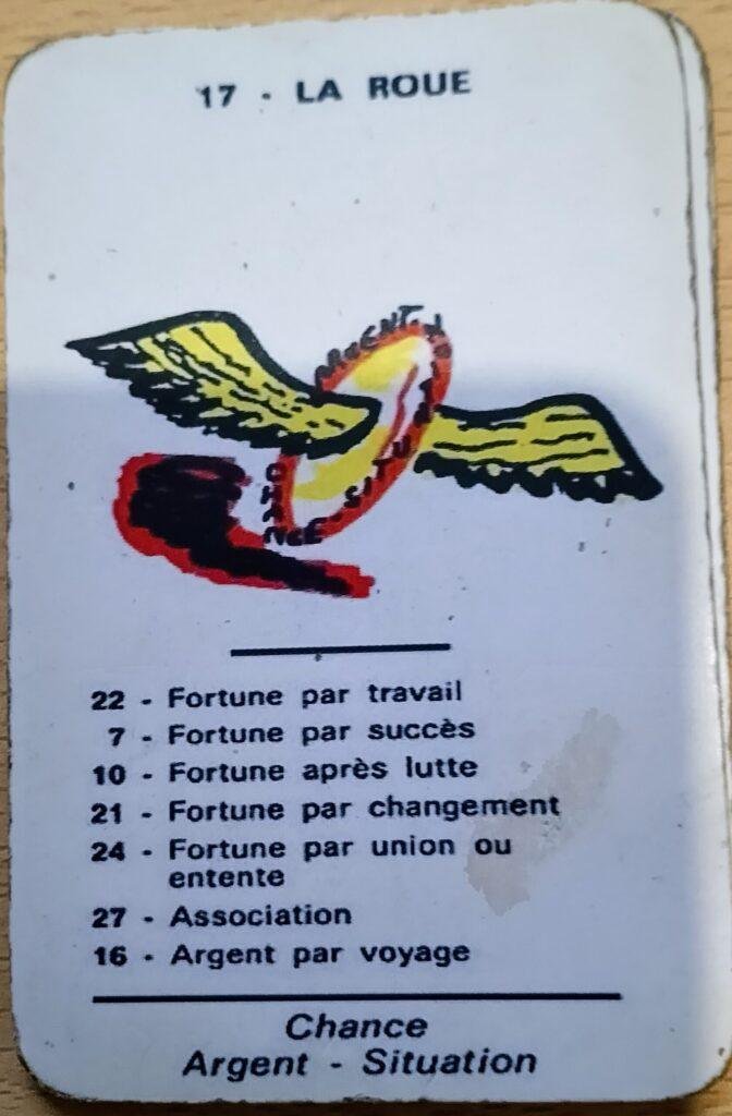 Carte 17 la roue dans l'oracle spirite