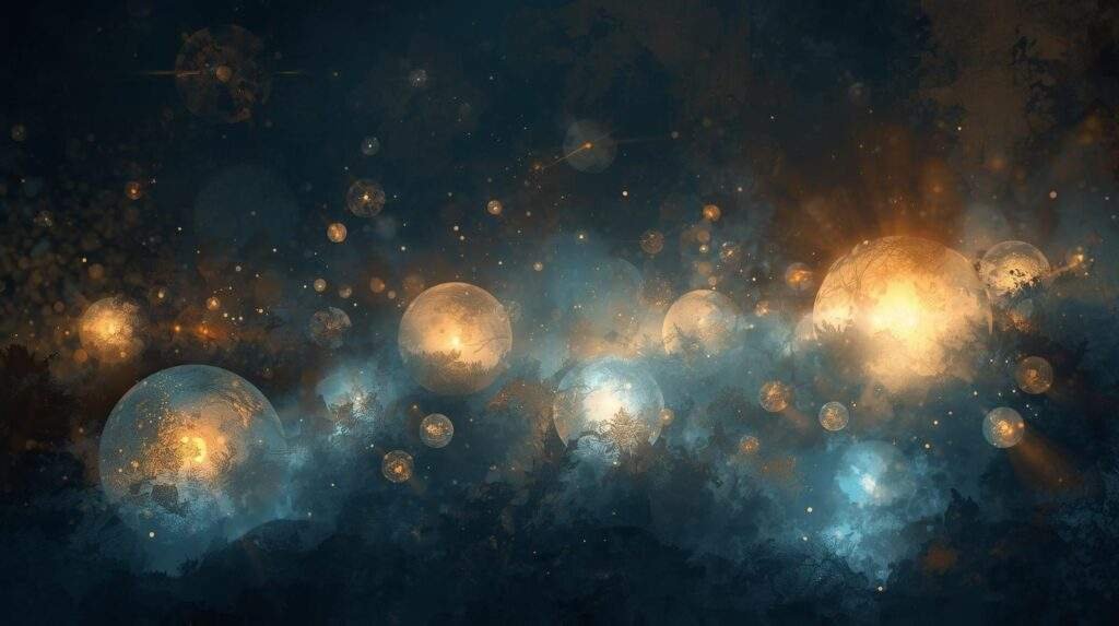 Orbes sur photo