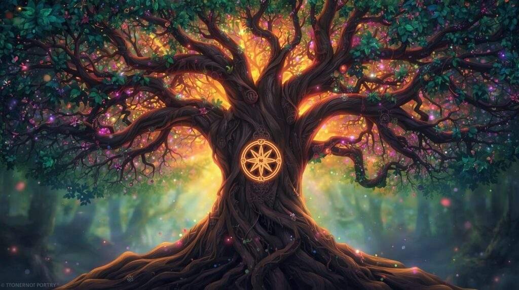 signification spirituelle de l'arbre dans les cartes