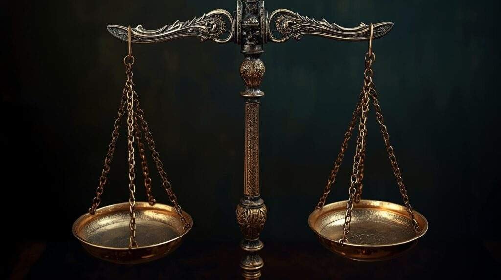 balance de la justice dans le christianisme