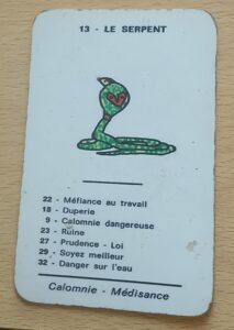 cartes du serpent oracle spirite de mariana numéro 13