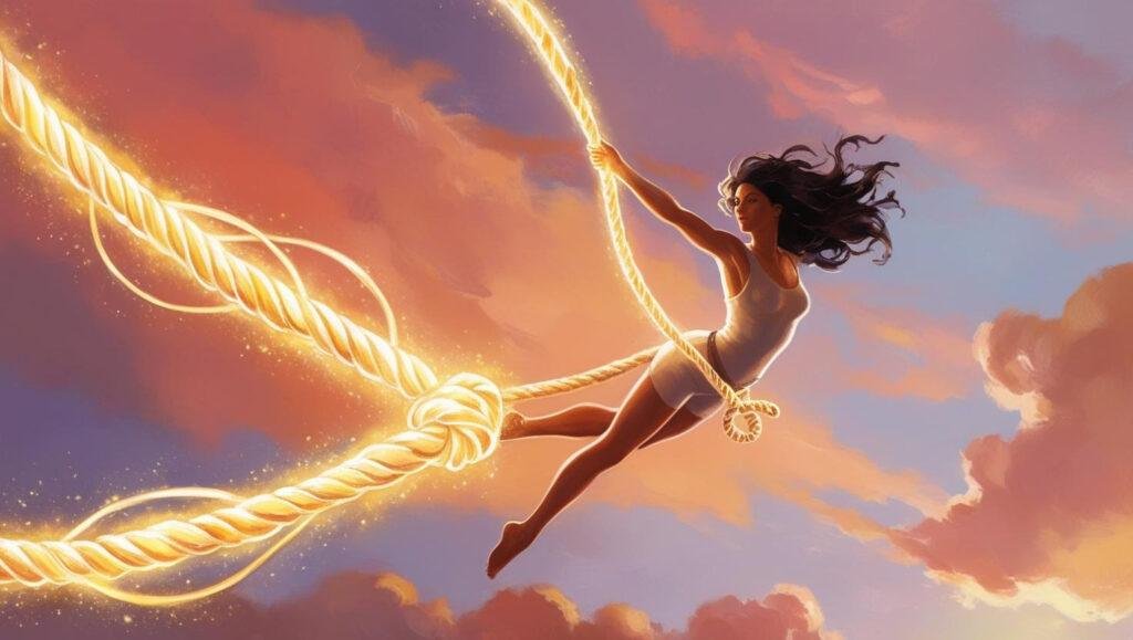 Au-delà du Visible : La Corde Spirituelle, Votre Fil d'Ariane Divin