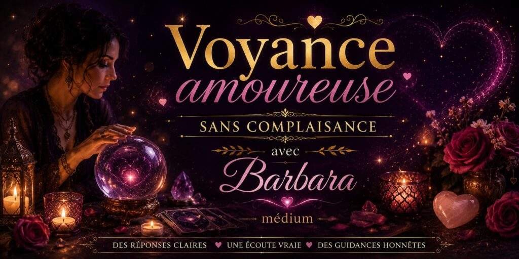 Voyance amoureuse sans complaisance avec Barbara médium