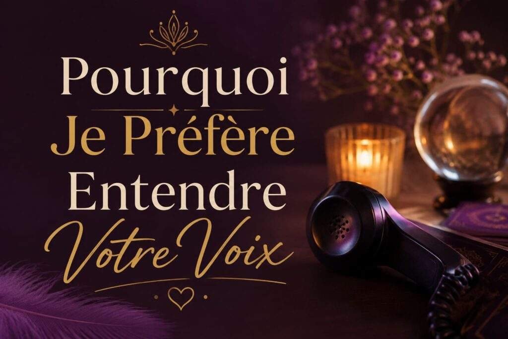 Voyance par mail : Pourquoi je préfère entendre votre voix